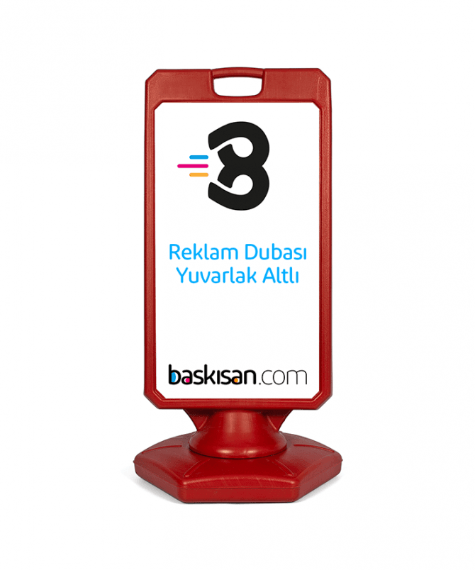 Reklam Dubası Yuvarlak Altlı